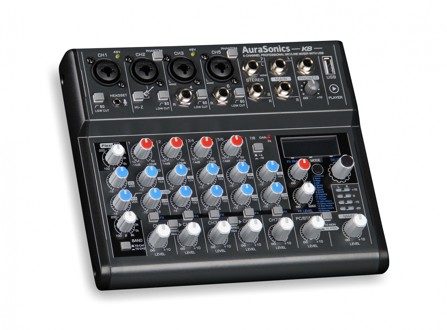 AuraSonics K8 компактный микшерный пульт в Рузаевке
