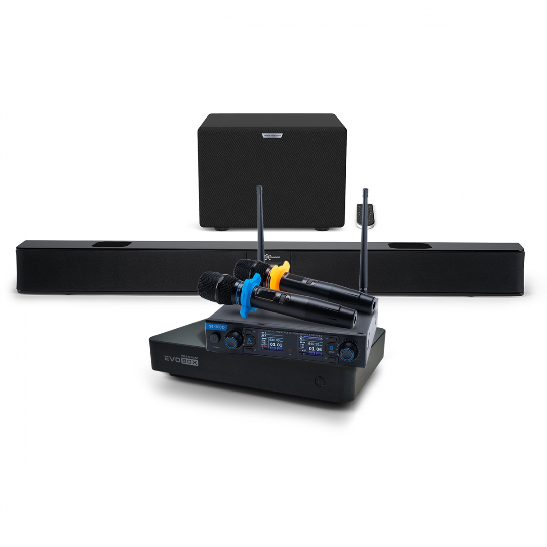 Hi-End караоке-система EVOBOX Premium + EvoSoundBar (саундбар с караоке) в Рузаевке