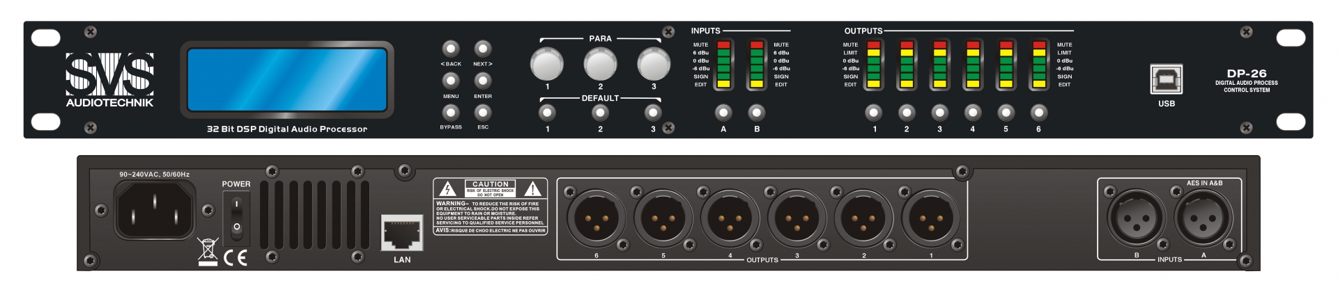 SVS Audiotechnik DP-26 Цифровой процессор: 2 входа 6 выходов в Рузаевке