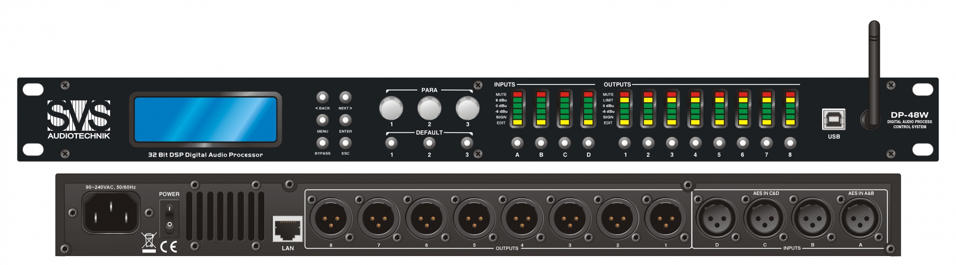 SVS Audiotechnik DP-48W Цифровой процессор: 4 входа 8 выходов в Рузаевке