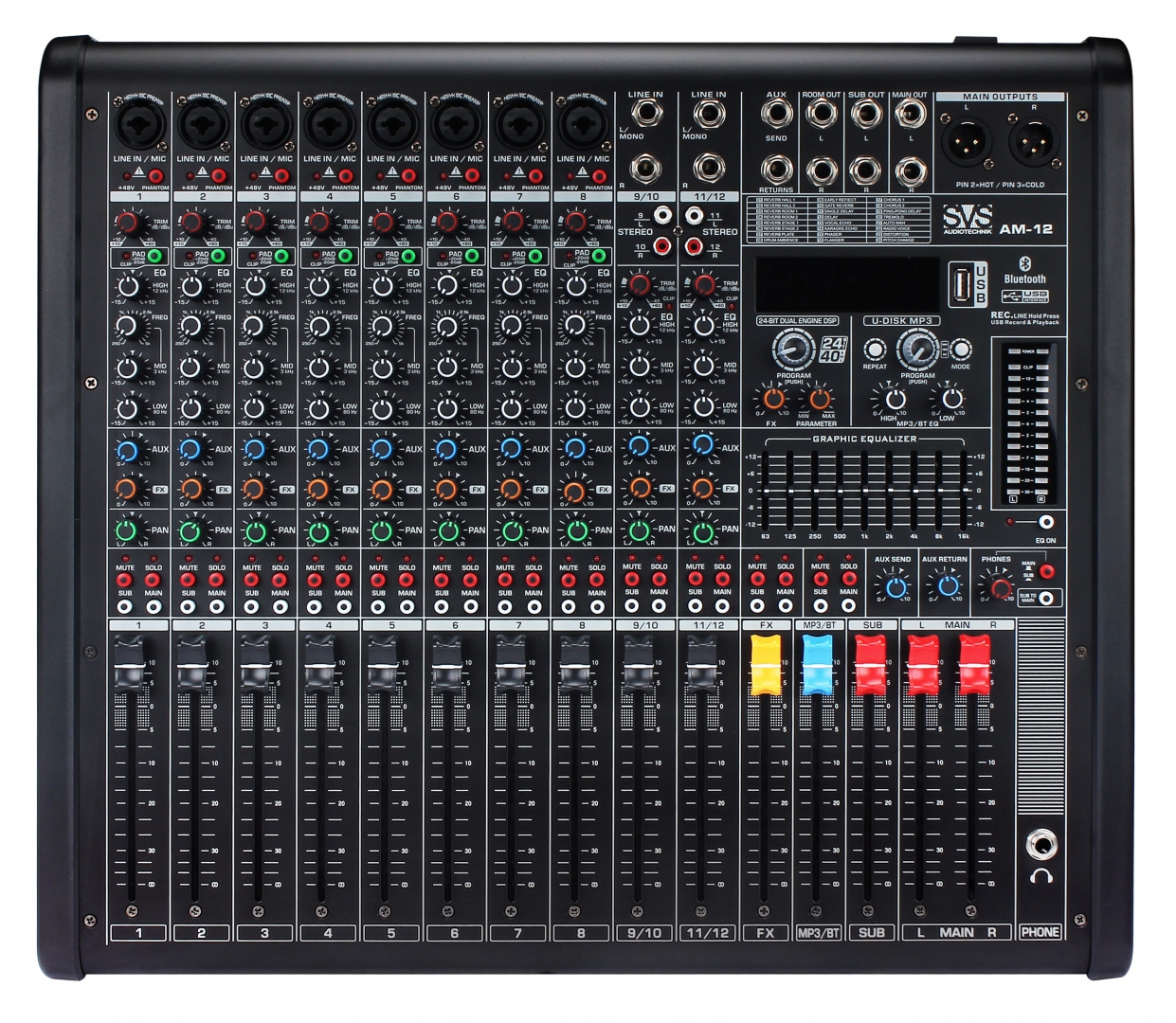 SVS Audiotechnik mixers AM-12 Микшерный пульт аналоговый, 12-канальный в Рузаевке