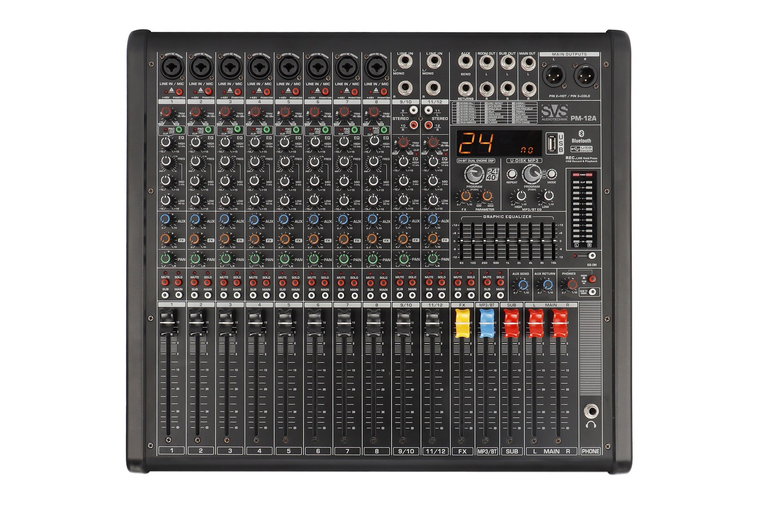 SVS Audiotechnik mixers PM-12A Активный аналоговый микшерный пульт, 12-канальный в Рузаевке